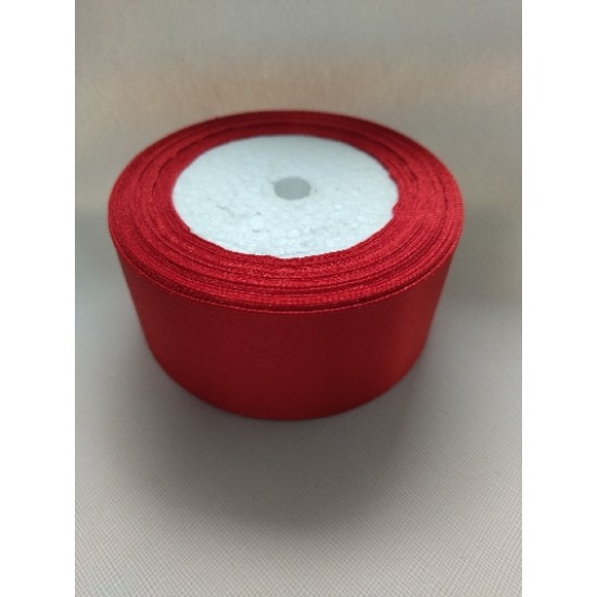 Ленты атласные однотонные 4 см (цв. красный)